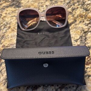 Guess Pink Oversized Sunglasses